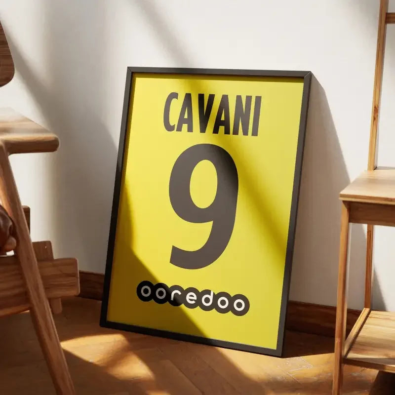 Affiche PSG Extérieur 2017-2018 – Affiche encadrée personnalisée - Cadre Perso