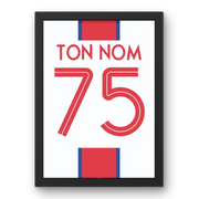 Affiche PSG Extérieur 2020-2021 – Affiche encadrée personnalisée - Cadre Perso