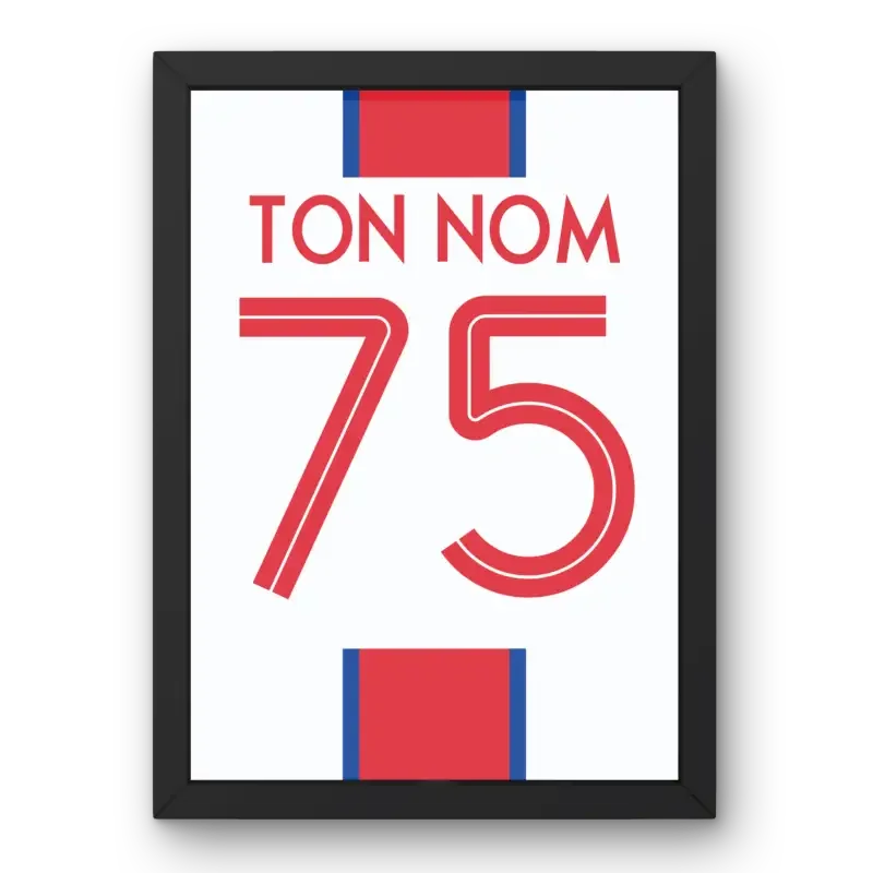 Affiche PSG Extérieur 2020-2021 – Affiche encadrée personnalisée - Cadre Perso