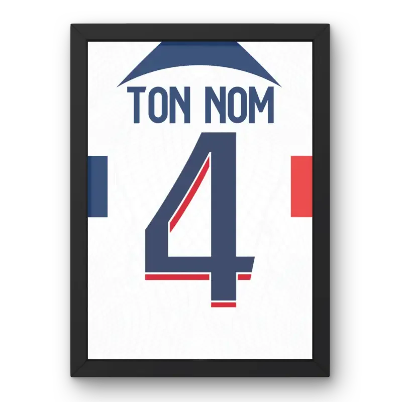 Affiche PSG Extérieur 2023-2024 – Affiche encadrée personnalisée - Cadre Perso