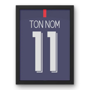 Affiche PSG Finale Ligue des Champions 2019-2020 – Affiche encadrée personnalisée - Cadre Perso