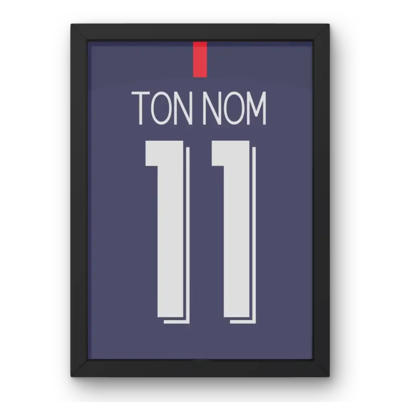 Affiche PSG Finale Ligue des Champions 2019-2020 – Affiche encadrée personnalisée - Cadre Perso
