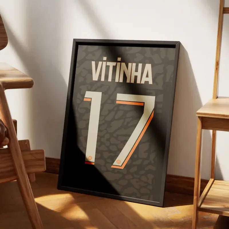 Affiche PSG Third 2023-2024 – Affiche encadrée personnalisée - Cadre Perso