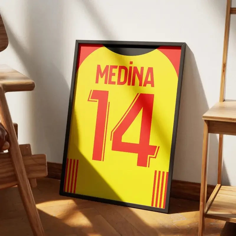 Affiche RC Lens Domicile 2023-2024 – Affiche encadrée personnalisée - Cadre Perso