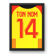 Affiche RC Lens Domicile 2023-2024 – Affiche encadrée personnalisée - Cadre Perso