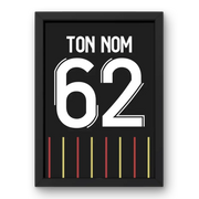 Affiche RC Lens Extérieur 2023-2024 – Affiche encadrée personnalisée - Cadre Perso