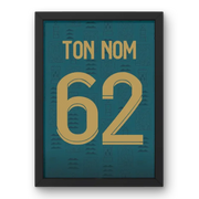 Affiche RC Lens Sainte Barbe 2023-2024 – Affiche encadrée personnalisée - Cadre Perso