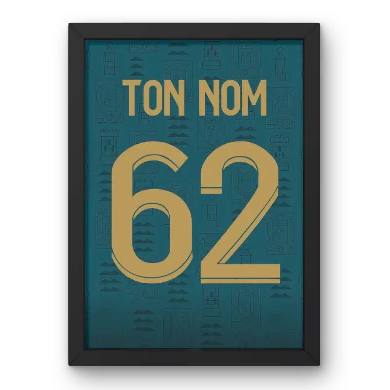Affiche RC Lens Sainte Barbe 2023-2024 – Affiche encadrée personnalisée - Cadre Perso