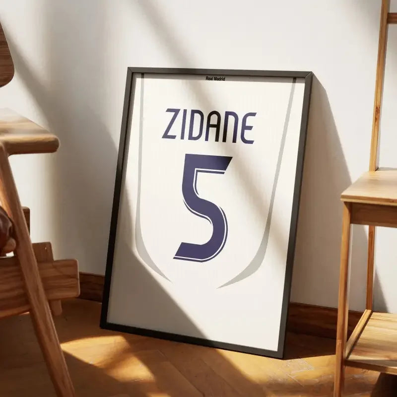 Affiche Real Madrid Domicile 2006-2007 – Affiche encadrée personnalisée - Cadre Perso