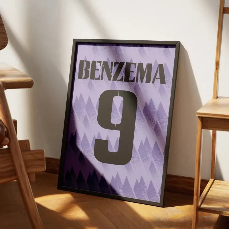 Affiche Real Madrid Extérieur 2022-2023 – Affiche encadrée personnalisée - Cadre Perso