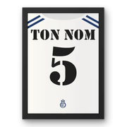Affiche Real Madrid Rétro 2001-2002 – Affiche encadrée personnalisée - Cadre Perso