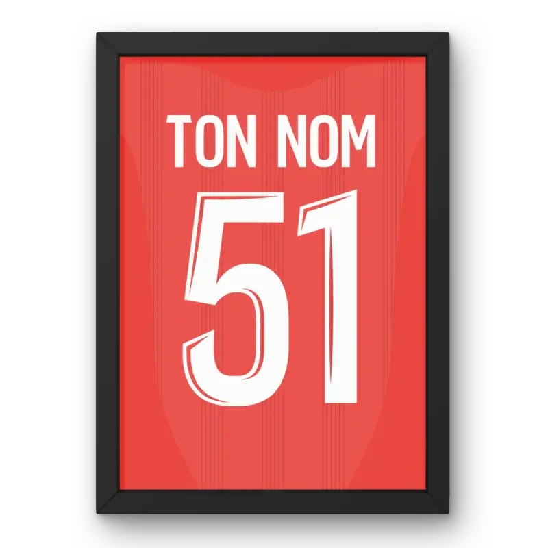 Affiche Reims Domicile 2024-2025 – Affiche encadrée personnalisée - Cadre Perso
