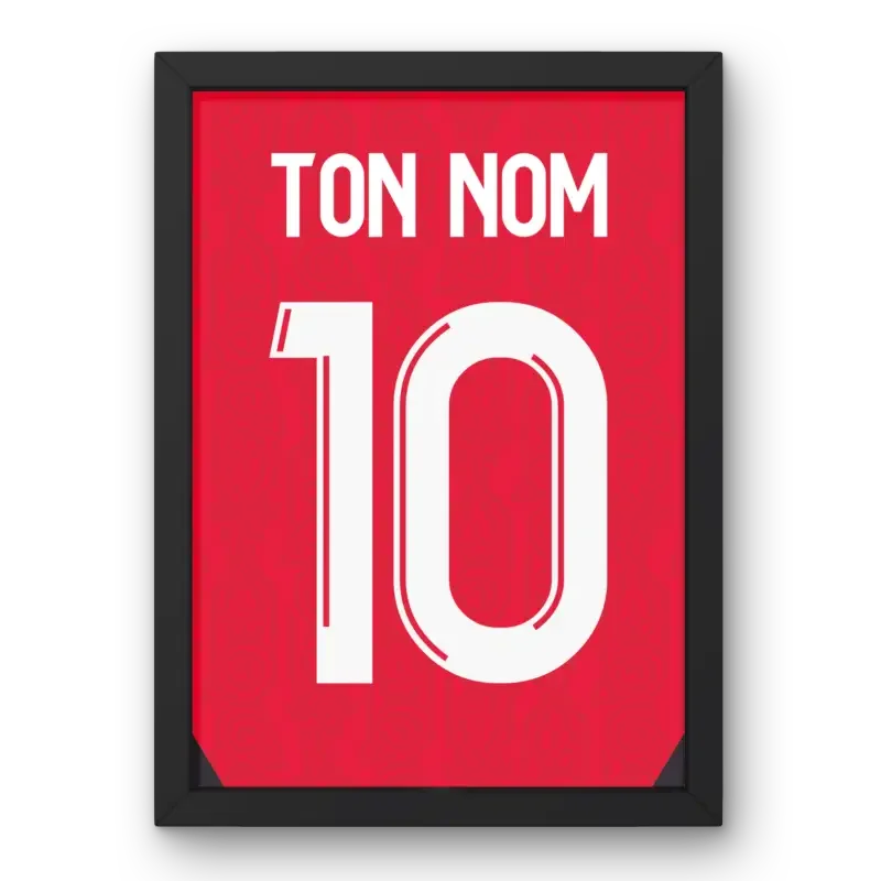 Affiche Rennes Domicile 2023-2024 – Affiche encadrée personnalisée - Cadre Perso