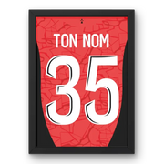 Affiche Rennes Domicile 2024-2025 – Affiche encadrée personnalisée - Cadre Perso