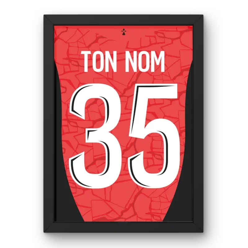 Affiche Rennes Domicile 2024-2025 – Affiche encadrée personnalisée - Cadre Perso