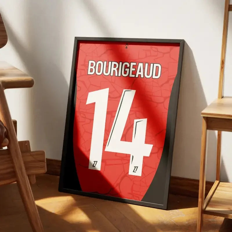 Affiche Rennes Domicile 2024-2025 – Affiche encadrée personnalisée - Cadre Perso