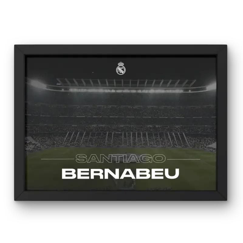 Affiche Santiago Bernabéu | L'Emblème du Real Madrid – Affiche encadrée personnalisée - Cadre Perso