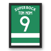 Affiche Sporting CP Domicile 2023-2024 – Affiche encadrée personnalisée - Cadre Perso