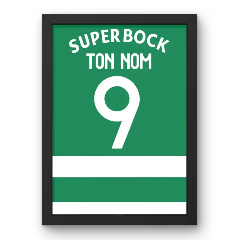 Affiche Sporting CP Domicile 2023-2024 – Affiche encadrée personnalisée - Cadre Perso