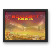 Affiche Stade Bollaert-Delelis Lens | L'Âme du Football Sang et Or – Affiche encadrée personnalisée - Cadre Perso