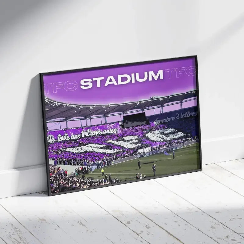 Affiche Stade du Toulouse FC - L'âme du Téfécé – Affiche encadrée personnalisée - Cadre Perso