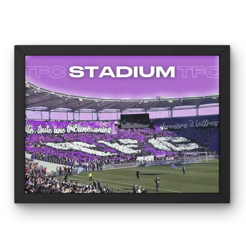 Affiche Stade du Toulouse FC - L'âme du Téfécé – Affiche encadrée personnalisée - Cadre Perso