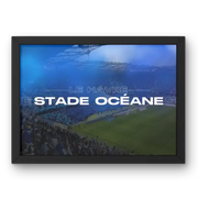 Affiche Stade Océane Le Havre | L'Esprit du Football Normand – Affiche encadrée personnalisée - Cadre Perso