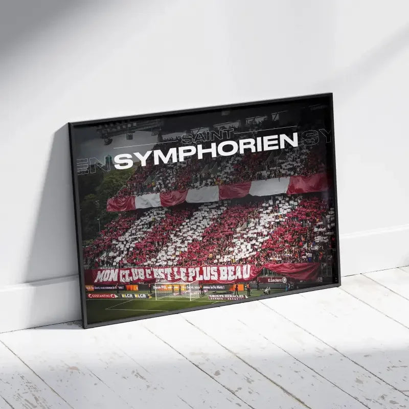 Affiche Stade Saint-Symphorien Metz | L'Esprit du Football Messin – Affiche encadrée personnalisée - Cadre Perso