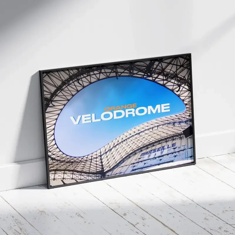 Affiche Stade Vélodrome Marseille | L'Âme du Football Marseillais – Affiche encadrée personnalisée - Cadre Perso