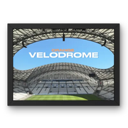 Affiche Stade Vélodrome Marseille | L'Âme du Football Marseillais – Affiche encadrée personnalisée - Cadre Perso