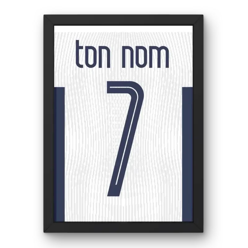 Affiche Tottenham Domicile 2024-2025 – Affiche encadrée personnalisée - Cadre Perso