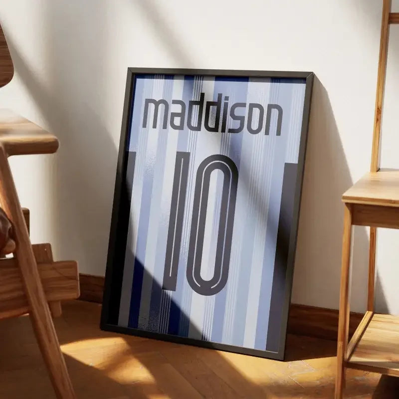 Affiche Tottenham Extérieur 2024-2025 – Affiche encadrée personnalisée - Cadre Perso