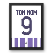 Affiche Toulouse Domicile 2023-2024 – Affiche encadrée personnalisée - Cadre Perso