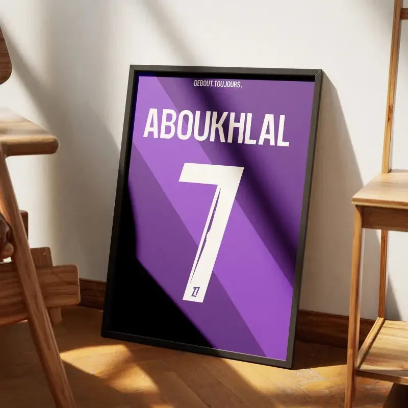 Affiche Toulouse Domicile 2024-2025 – Affiche encadrée personnalisée - Cadre Perso