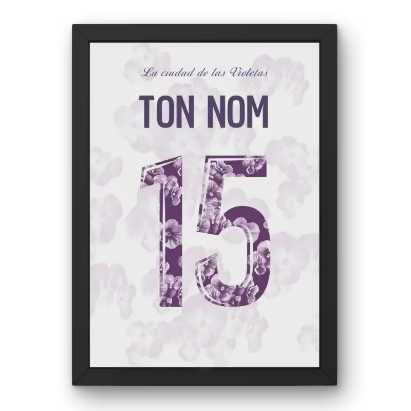 Affiche Toulouse Third 2024-2025 – Affiche encadrée personnalisée - Cadre Perso