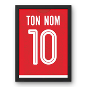 Affiche Tunisie Domicile Coupe du Monde 2022 – Affiche encadrée personnalisée - Cadre Perso