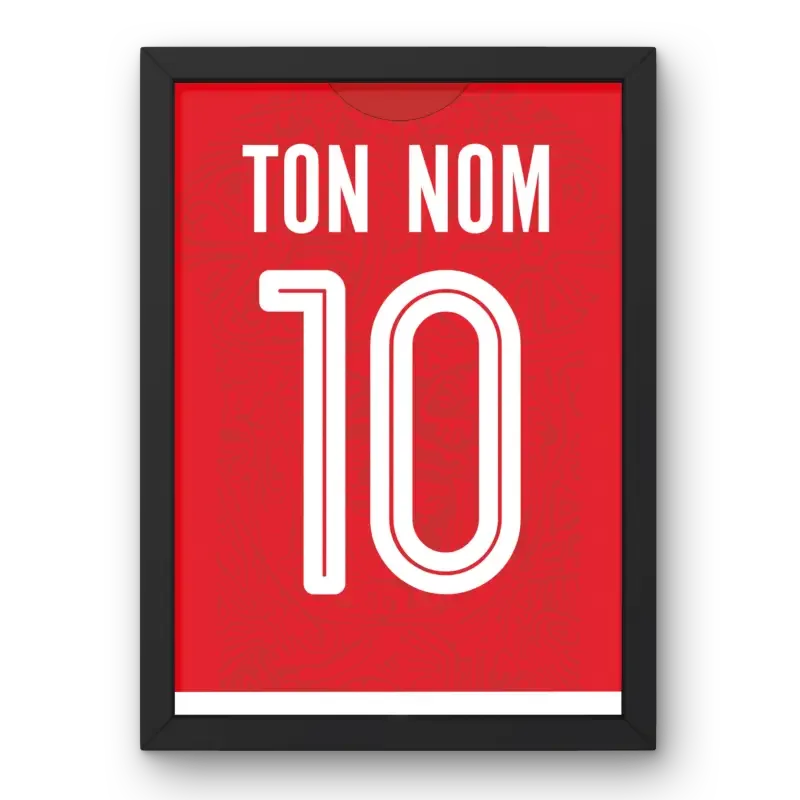 Affiche Tunisie Domicile Coupe du Monde 2022 – Affiche encadrée personnalisée - Cadre Perso