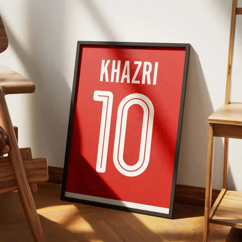 Affiche Tunisie Domicile Coupe du Monde 2022 – Affiche encadrée personnalisée - Cadre Perso