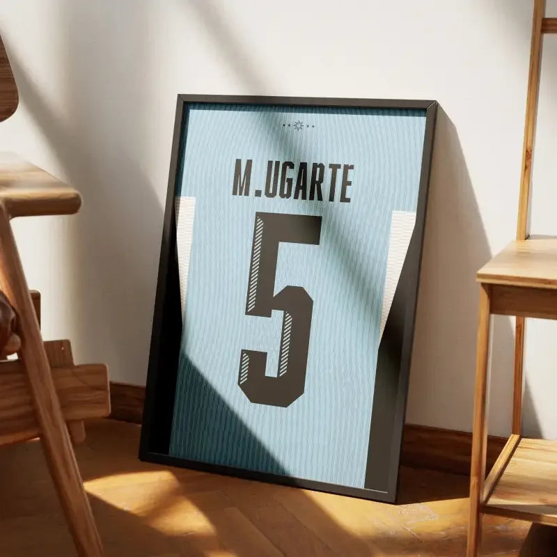 Affiche Uruguay Domicile Copa 2024 – Affiche encadrée personnalisée - Cadre Perso