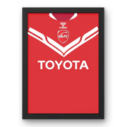Affiche Valenciennes FC Domicile 24-25 – Affiche encadrée personnalisée - Cadre Perso