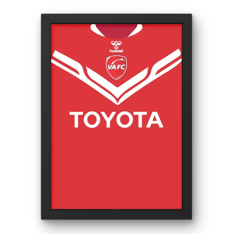 Affiche Valenciennes FC Domicile 24-25 – Affiche encadrée personnalisée - Cadre Perso