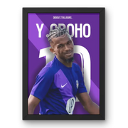 Affiche Yann Gboho Toulouse FC - L'Esprit du Talent – Affiche encadrée personnalisée - Cadre Perso