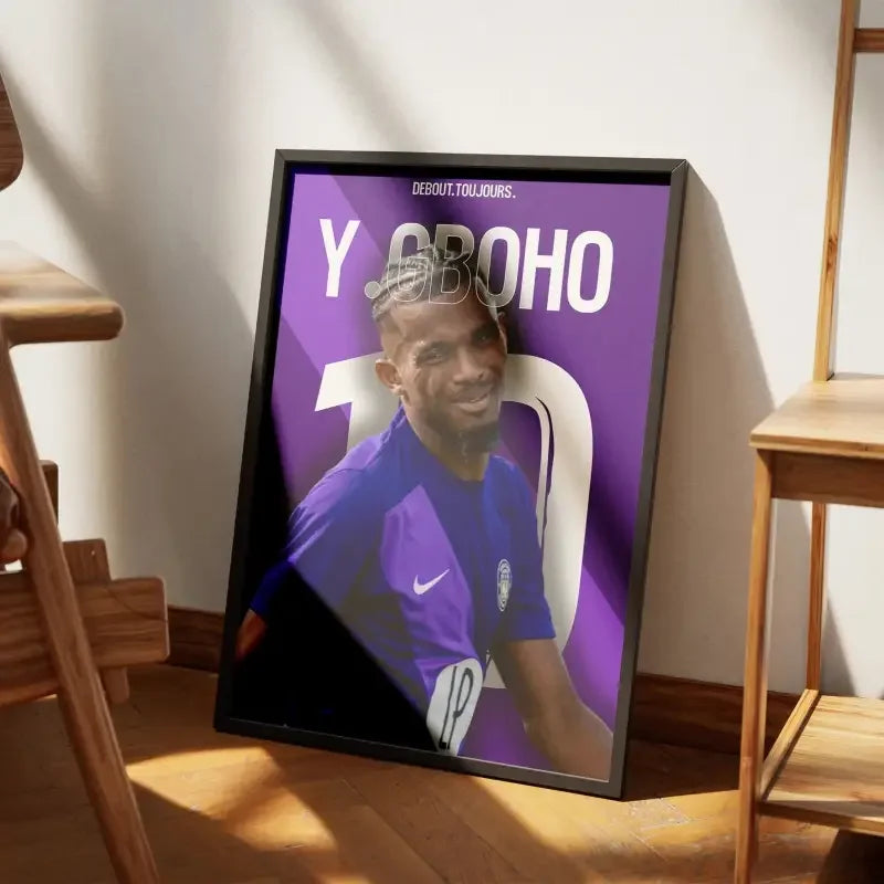 Affiche Yann Gboho Toulouse FC - L'Esprit du Talent – Affiche encadrée personnalisée - Cadre Perso