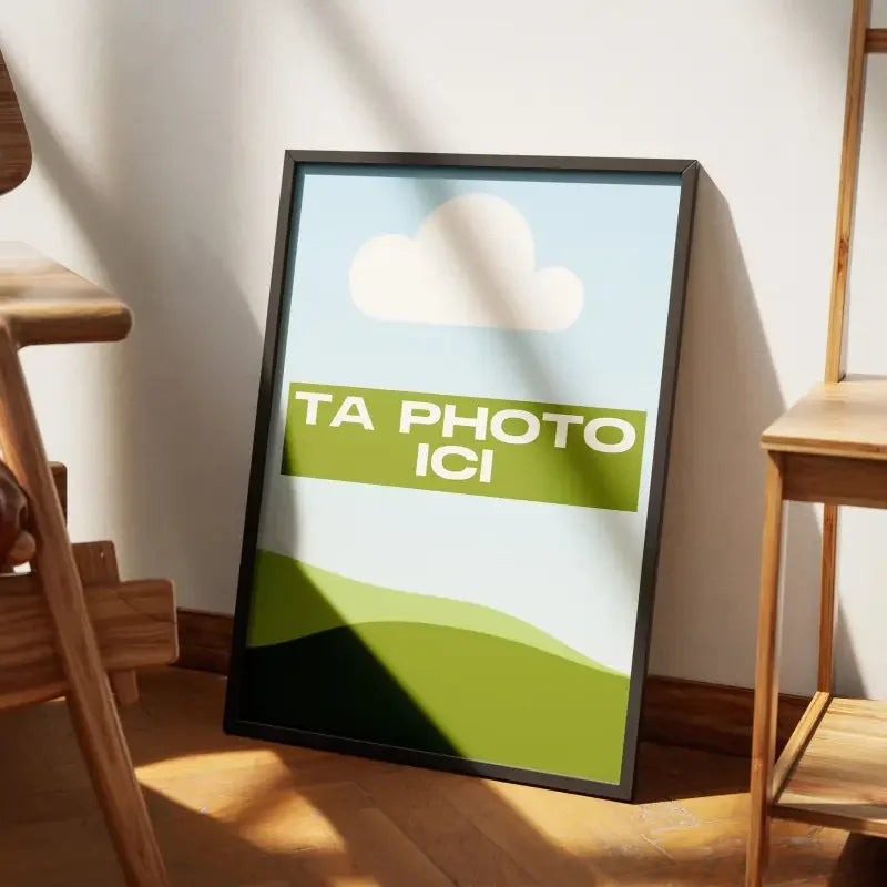 Encadre ta Photo (Format Portrait) – Affiche encadrée personnalisée - Cadre Perso