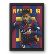 Affiche Neymar Jr. - La Magie du Barça – Affiche encadrée personnalisée - Cadre Perso