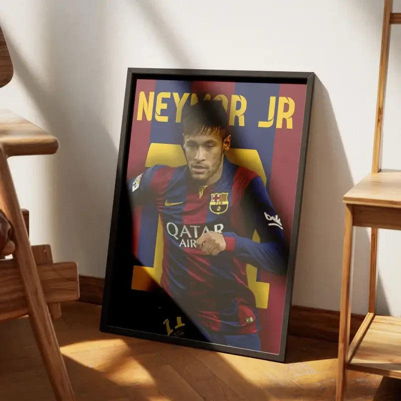 Affiche Neymar Jr. - La Magie du Barça – Affiche encadrée personnalisée - Cadre Perso